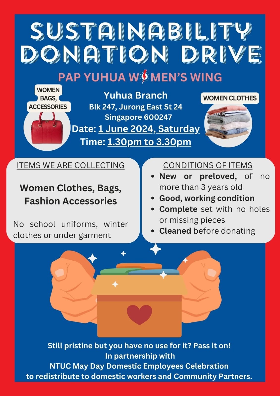 Sustainability Donation Drive (Women Clothes and Accessories)'s Banner Image